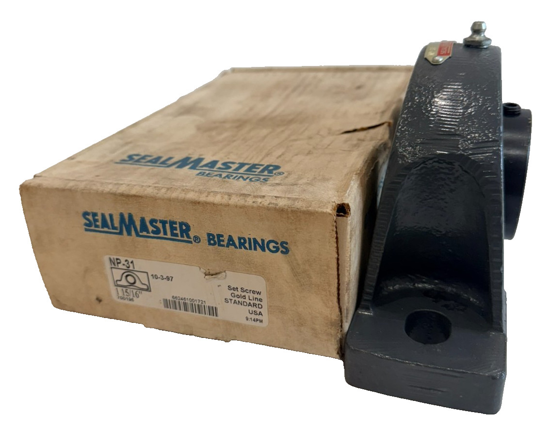 NEW SEALMASTER NP-31 PILLOW BLOCK BEARING 1-15/16″ 700196
