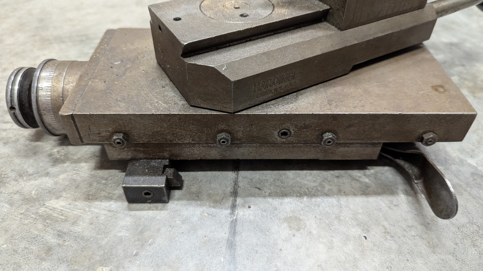 Hardinge radius turning attachment for DV-59 DSM-59 lathes 3.5″ dovetail bed D14