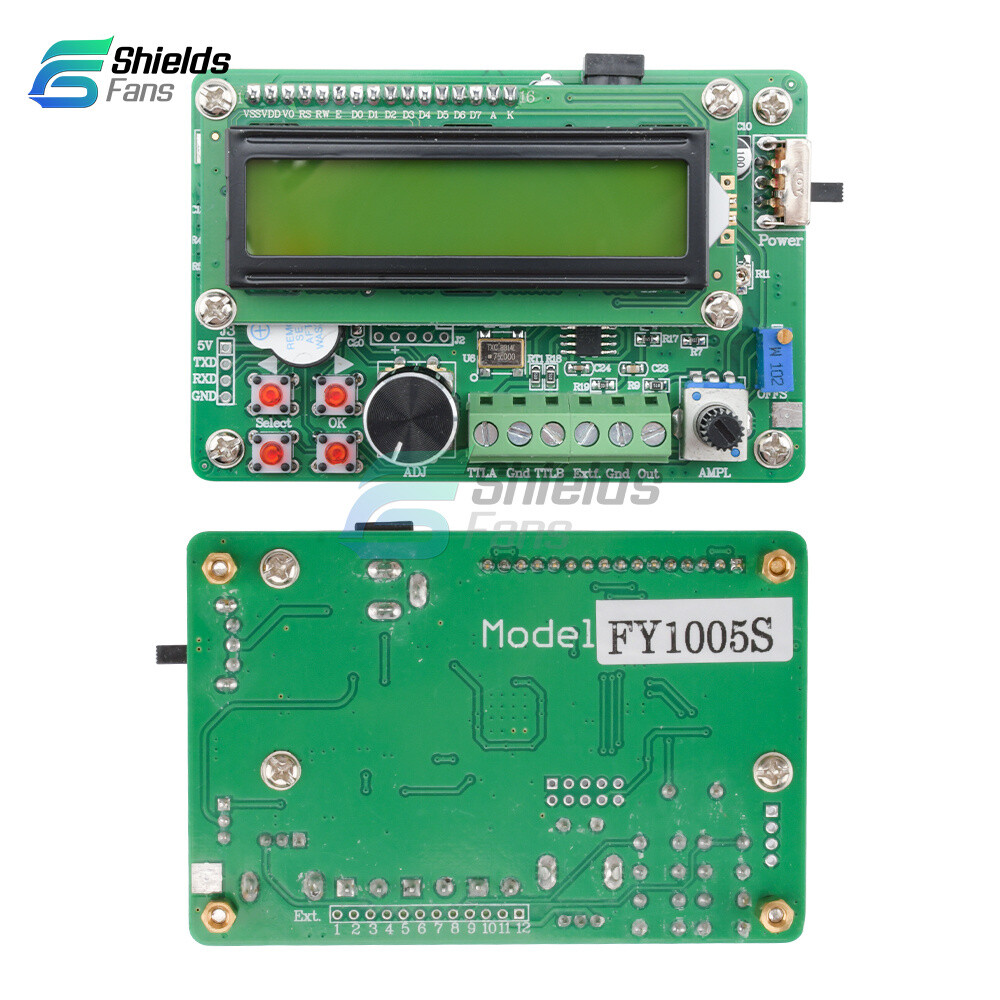 DDS Function 5MHz Signal Generator Module Sine/Triangle/Square Wave TTL Output D