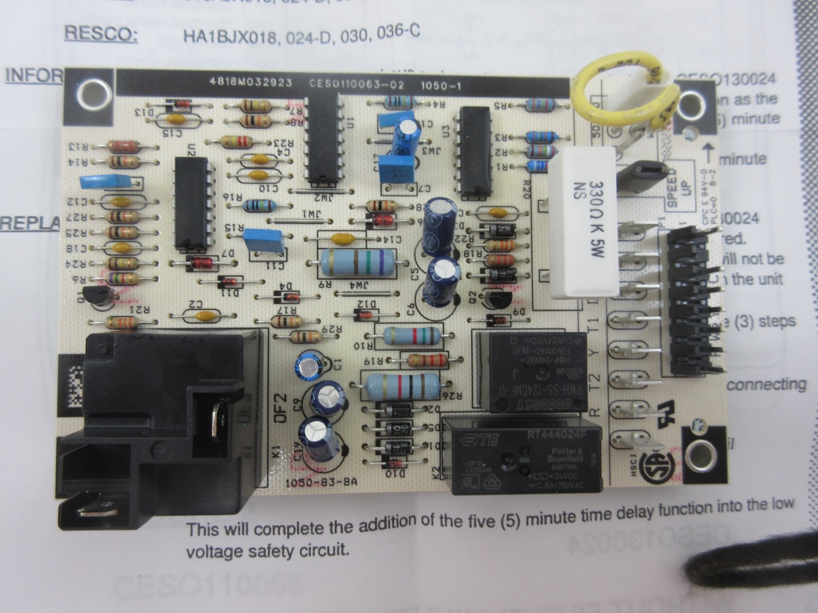 CARRIER BRYANT PAYNE CESO110063-02 HEAT PUMP DEFROST CONTROL BOARD