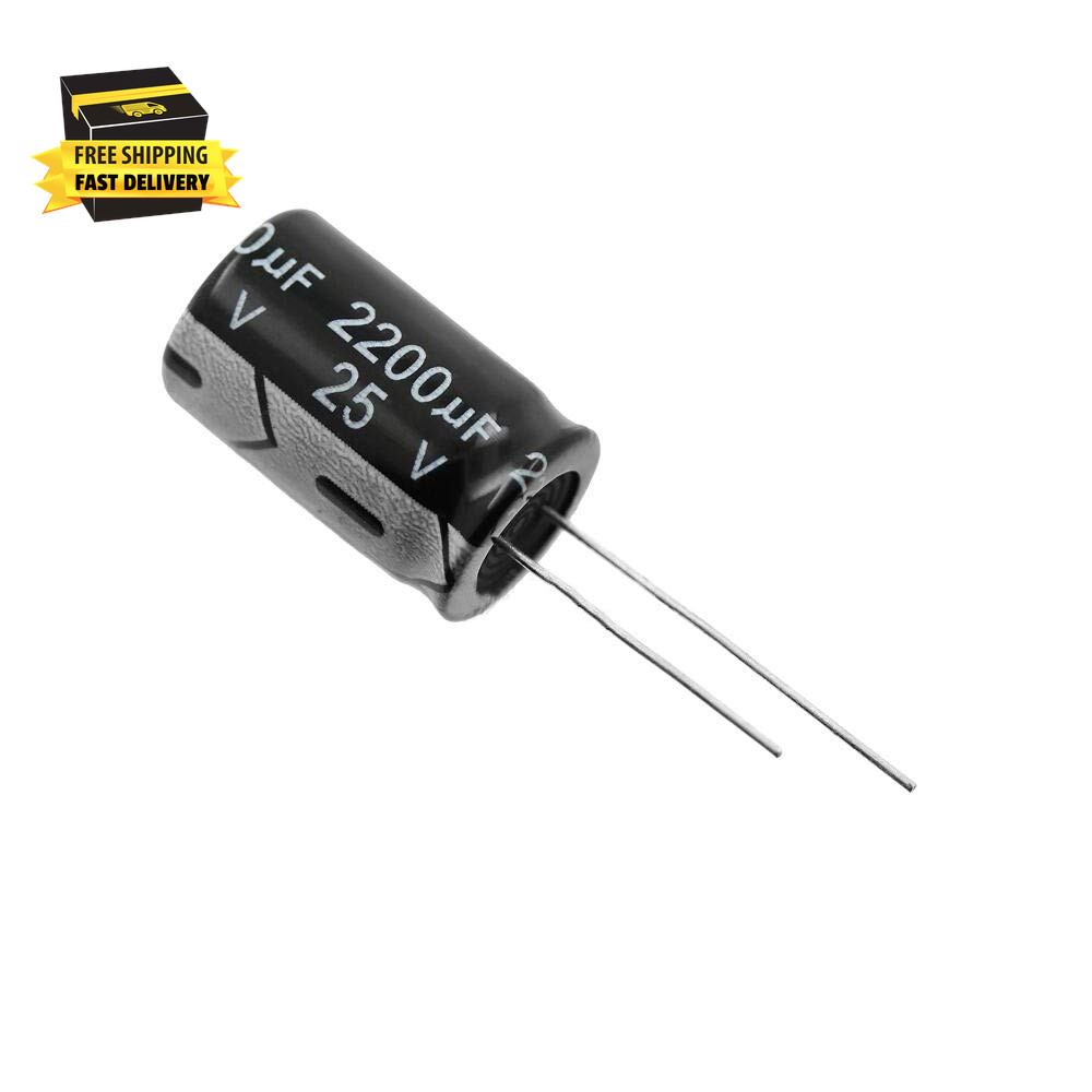 Electrolytic Capacitor 2200Uf 25V 105C 13X20Mm (Pack of 3) ⭐️⭐️⭐️⭐️⭐️