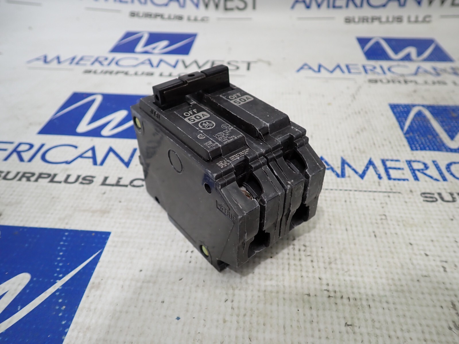 New GE THQL2150 2 Pole 50 Amp 120/240 Volt 10kA Plug On Circuit Breaker Qty 5