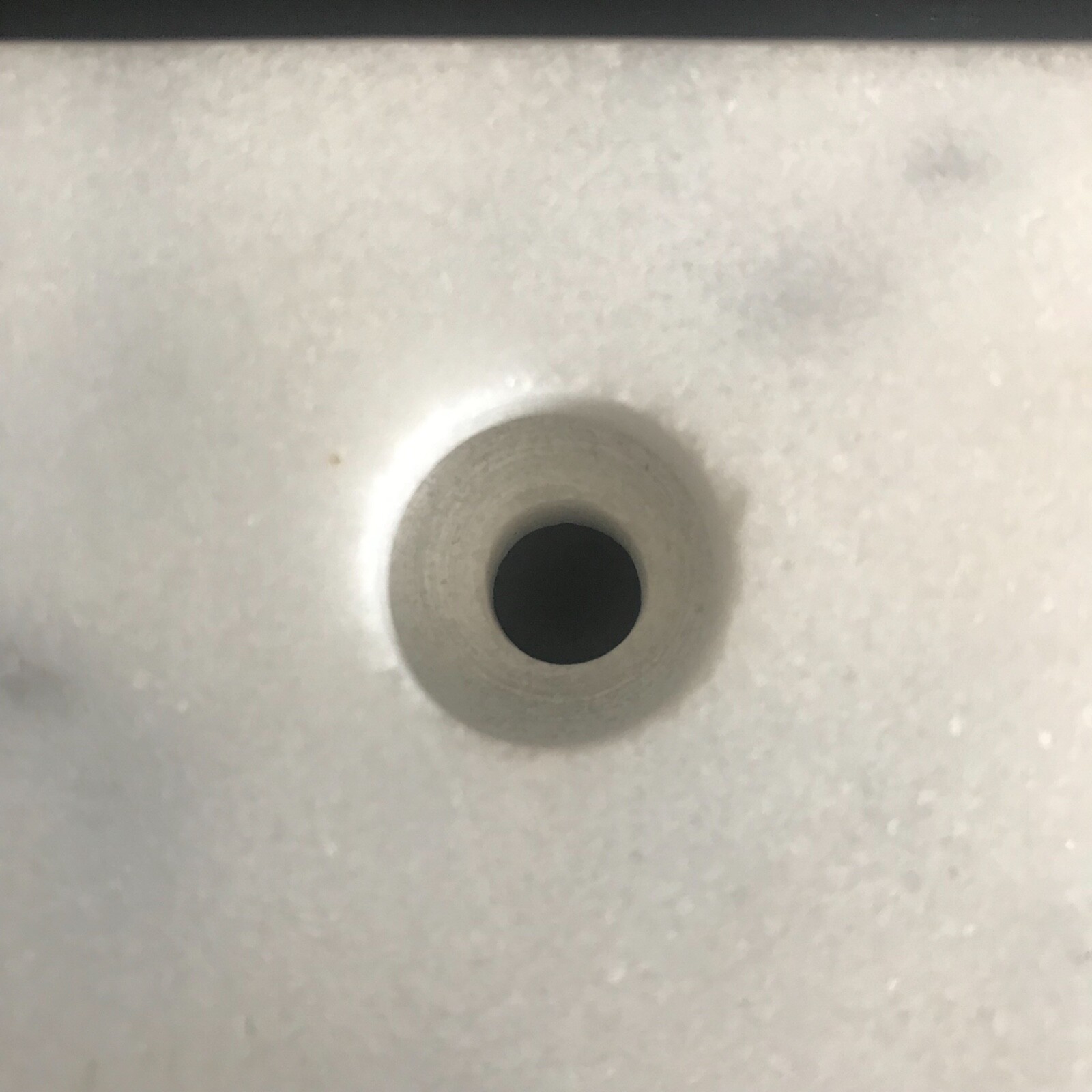 22 Count – 3X3x1 Marble Bases with Slant Trophy Bases Countersunk White See Pic