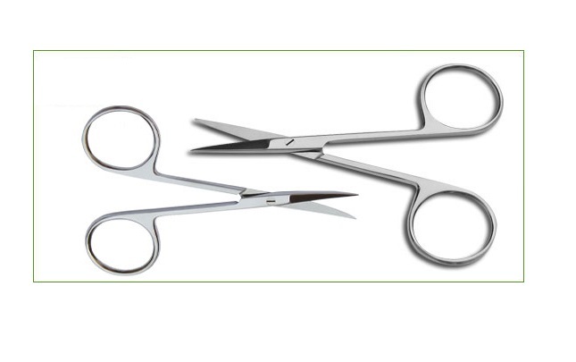 2 ASSORTED IRIS SCISSORS 3.5″+ 4.5″ STRAIGHT