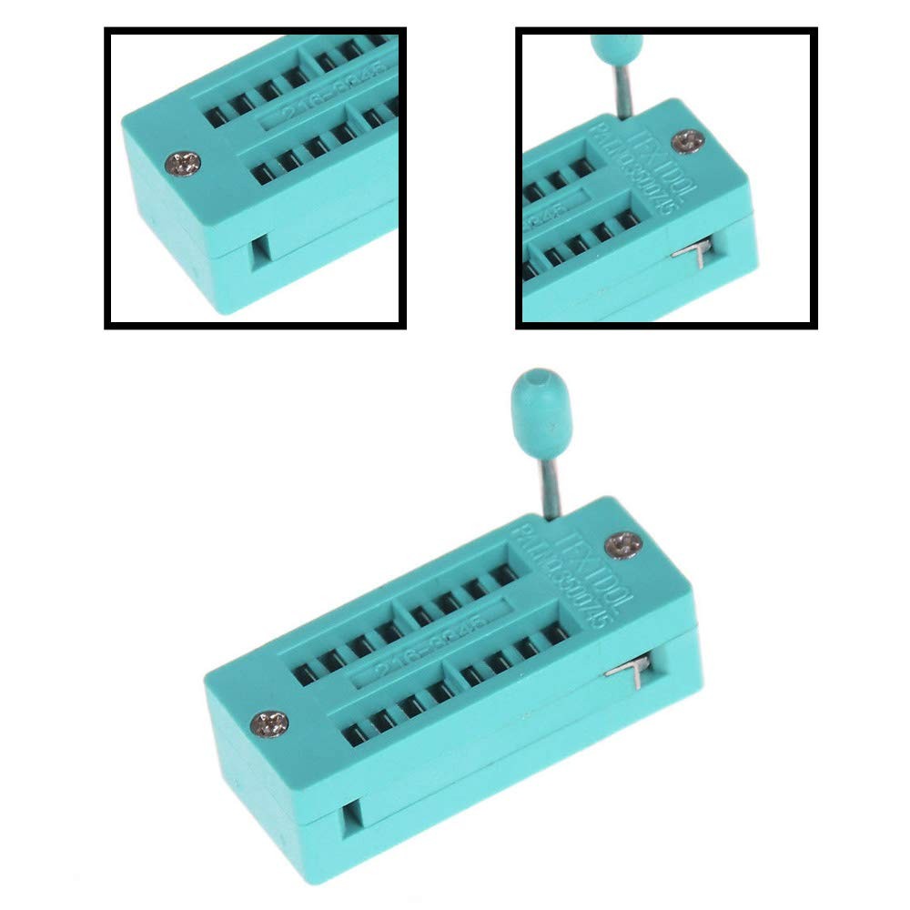 4Pcs ZIF 16-pin 16 Pins Test Universal IC Socket 16 Pin DIP Integrate Socket NA