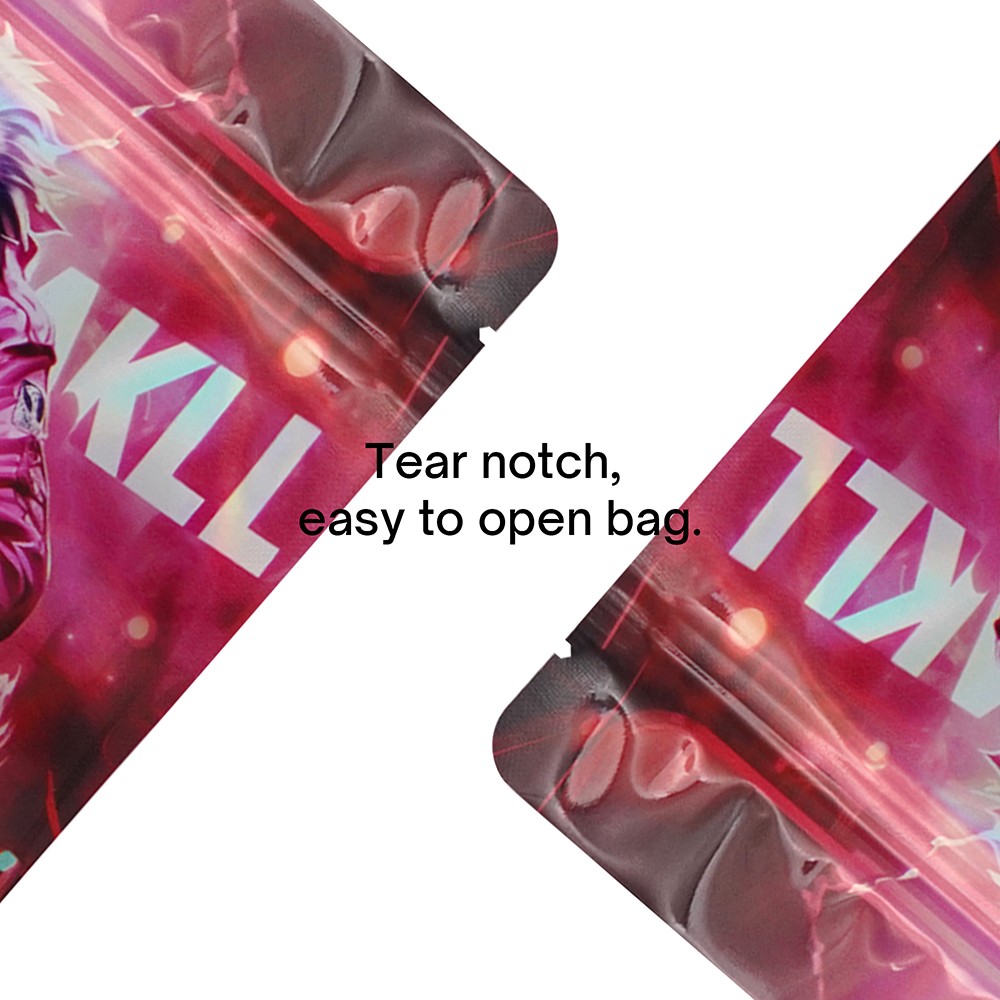 7g/28g Mylar Bags | High-Capacity Foil Pouch | Resealable + Heat-Seal | 100pcs