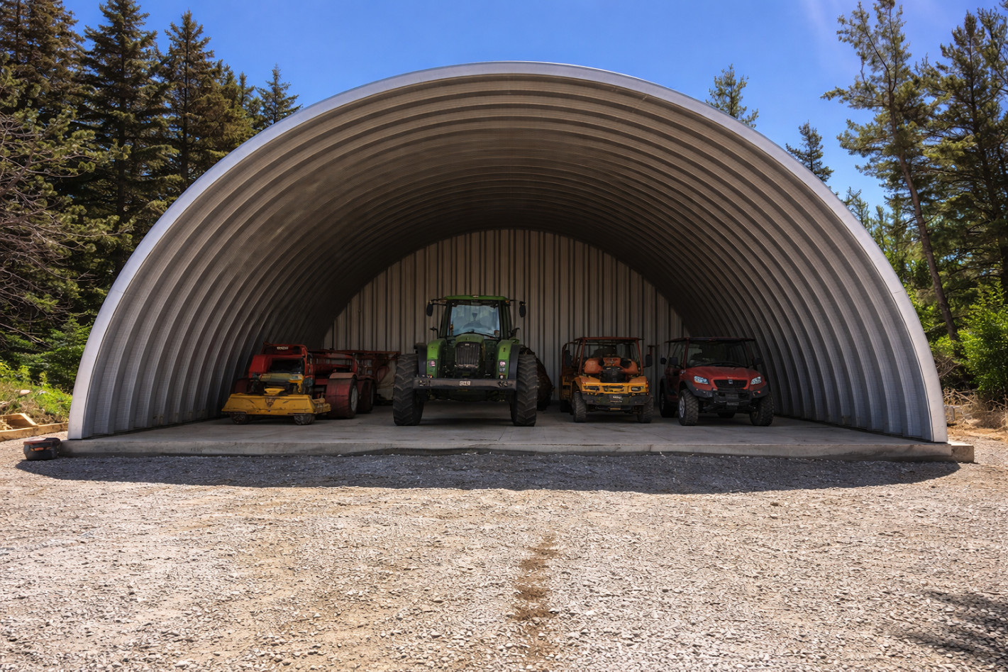 40x70x20 DuroSPAN Steel Quonset Building Kit DIY Home Open Ends