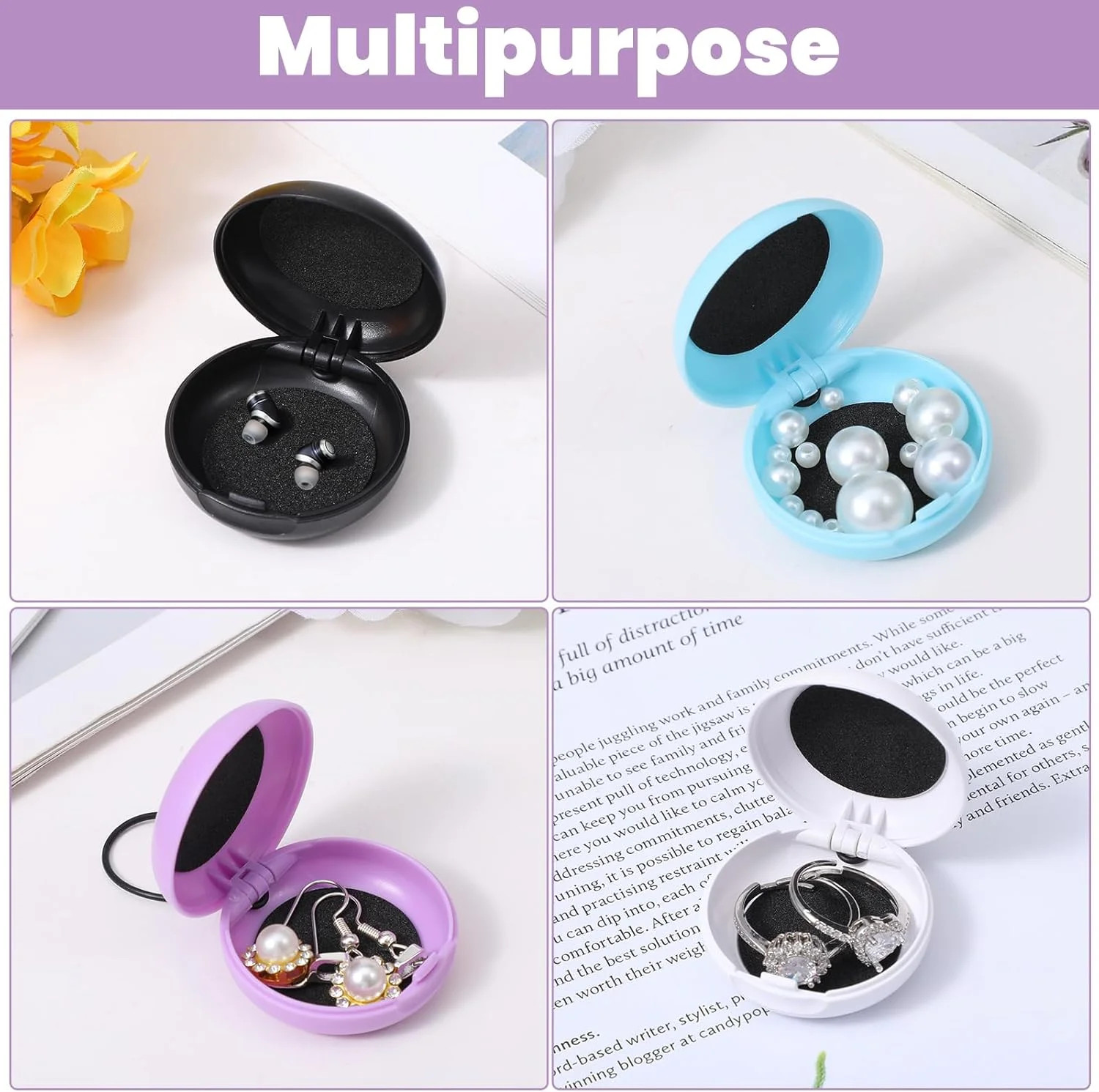 4pcs Loop Earplug Case, Portable Earplug Case, Loop Cases with Lanyard, Mini Sto