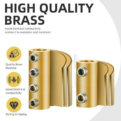 10AWG 6 8 10 Gauge Wire Connector Nut Kit 80Amp Screw Terminal Splicing Butt
