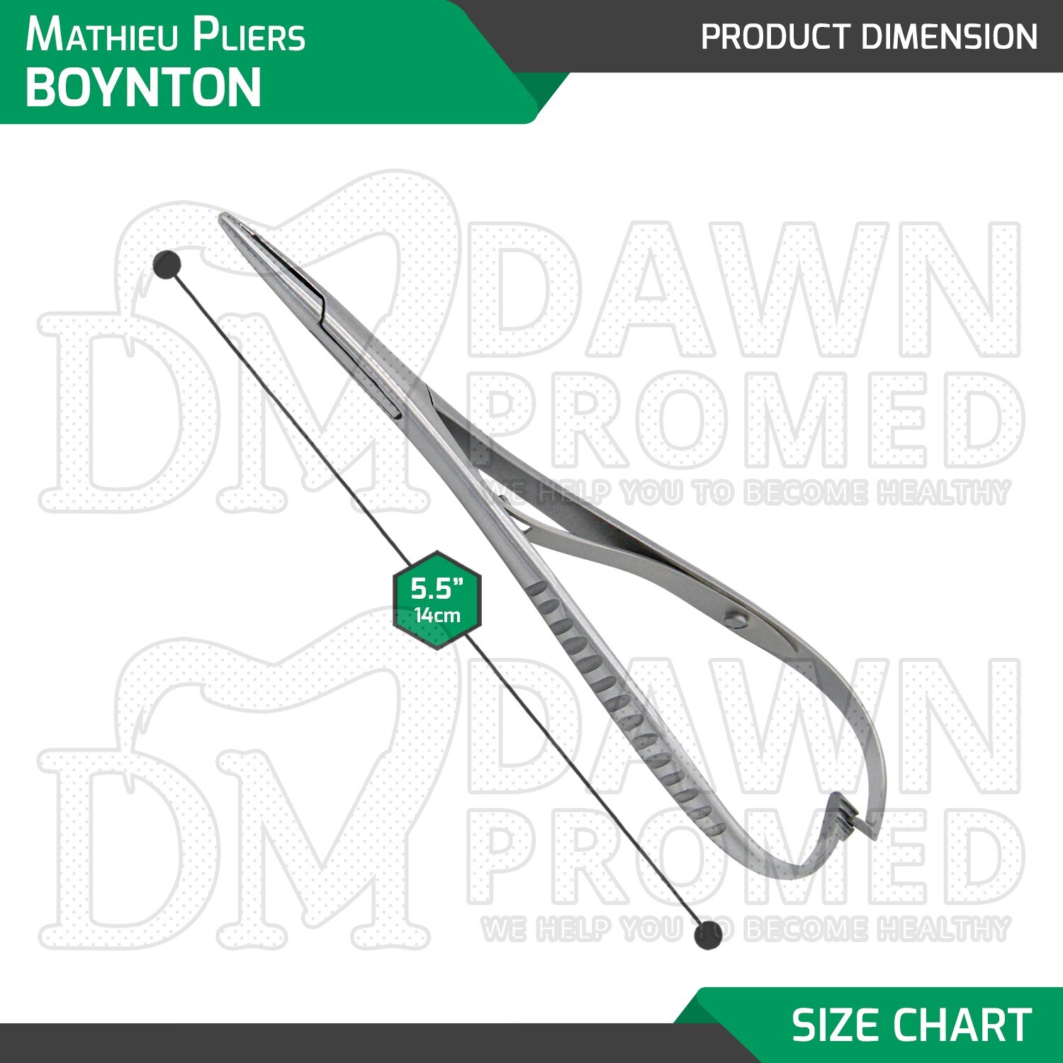 Mathieu Pliers Boynton 5.5″ Mathieu Needle Holder Small Mouth Tip German Grade