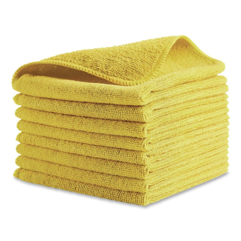 Rubbermaid Commercial 1820580 12″ x 12″ Microfiber Cloths – Yellow (24/PK) New