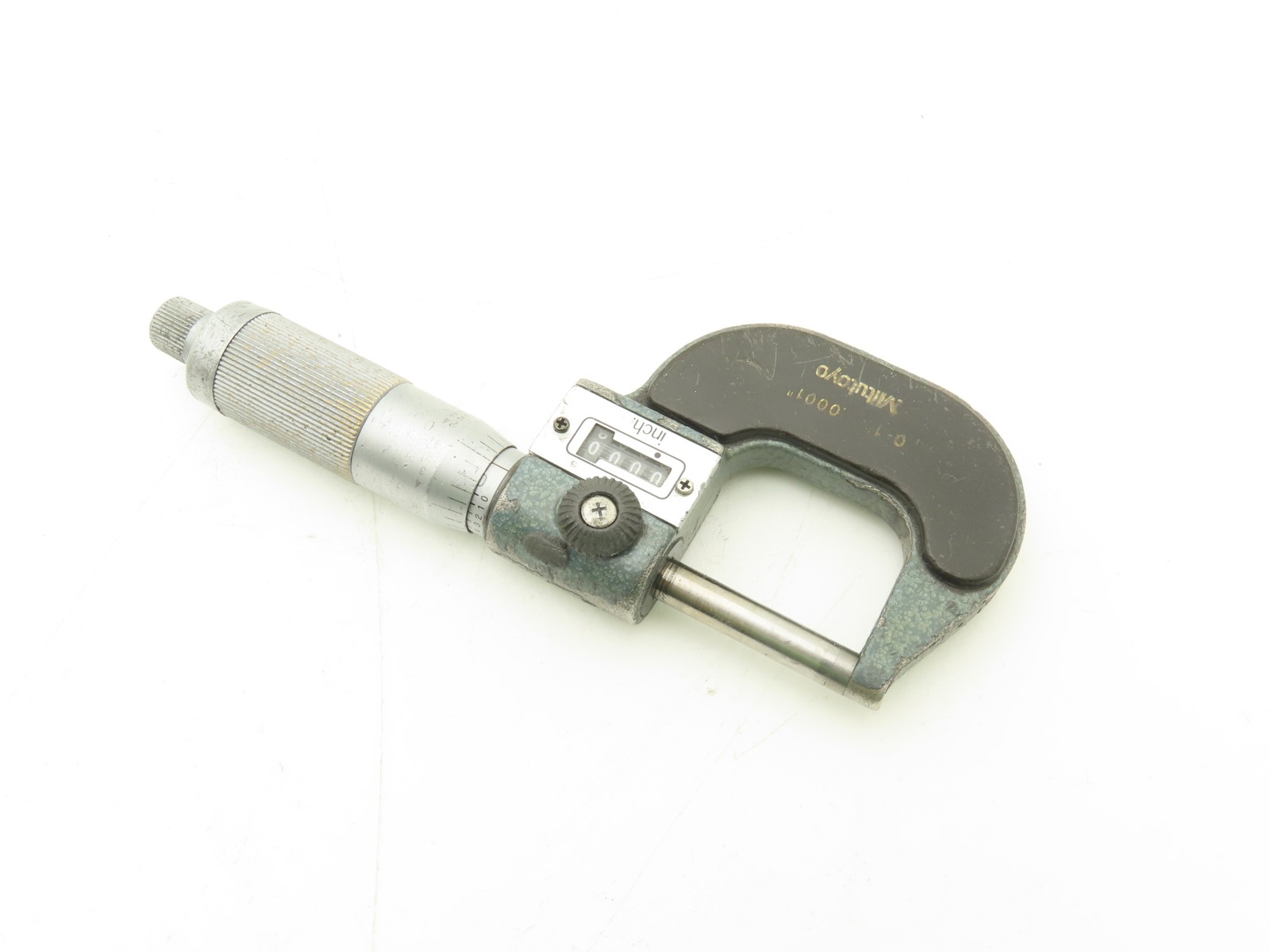 Mitutoyo 193-211 Mechanical Digit Counter Micrometer 0-1″ Range Blue LOT OF 2