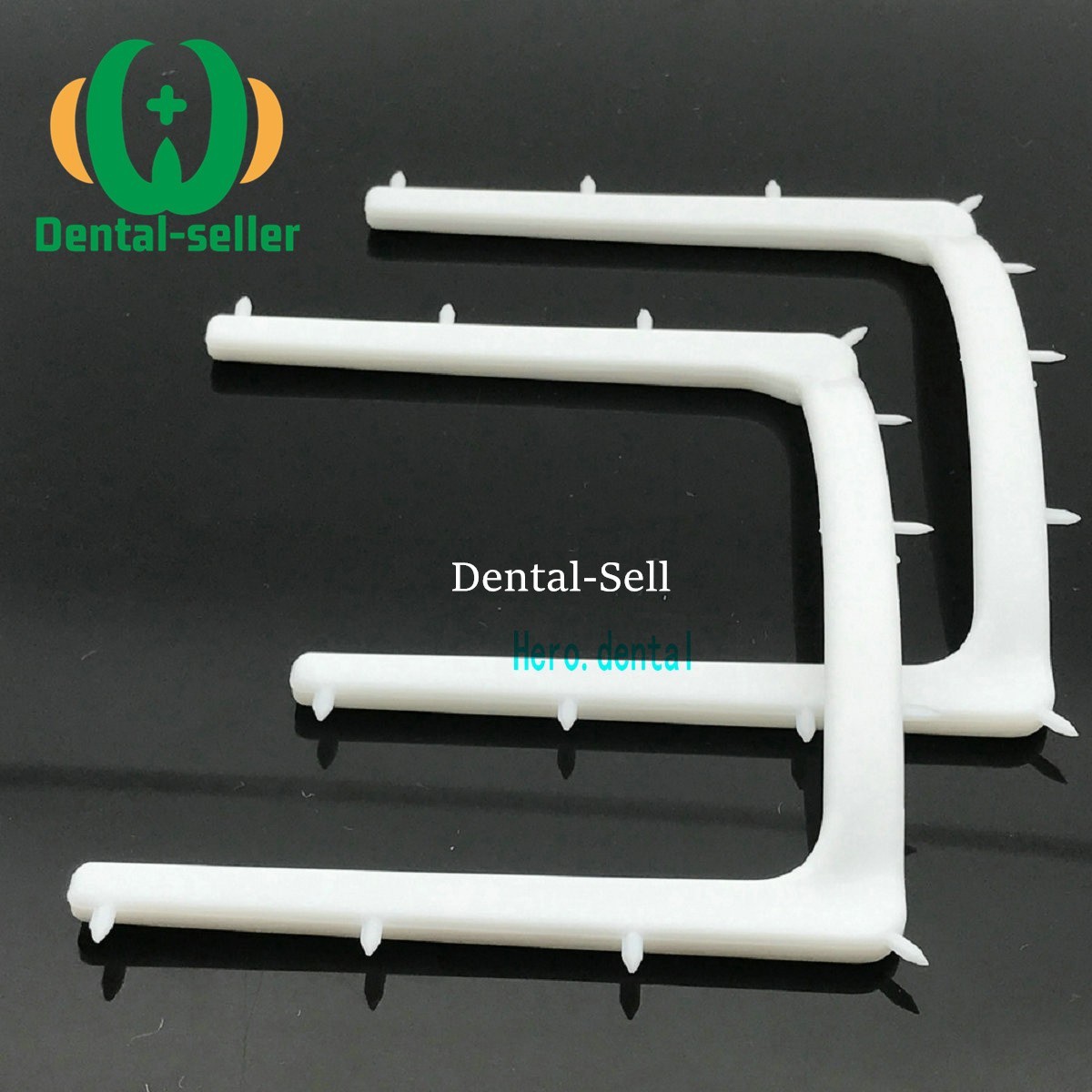 5Pc Dental Autoclavable Plastic Rubber Dam Frame Holder U Shape Instrument White