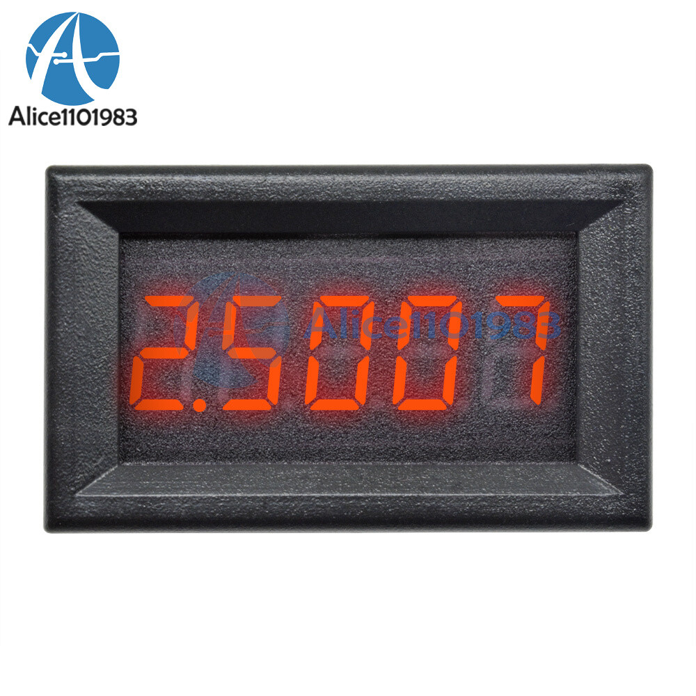 Red LED 5 Digit DC 0-4.3000-33.000V Digital Voltmeter Voltage Meter Car Panel
