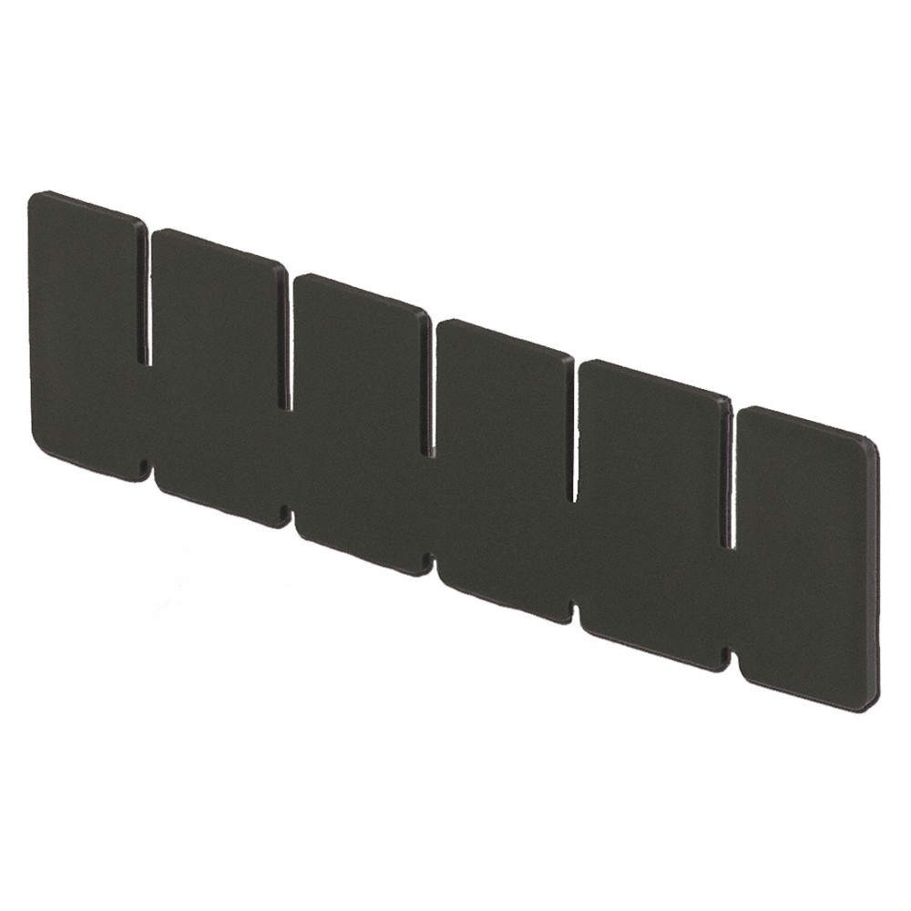 LEWISBINS DV0825 XL Divider,Black,Polyethylene,1.9 in 8Y157