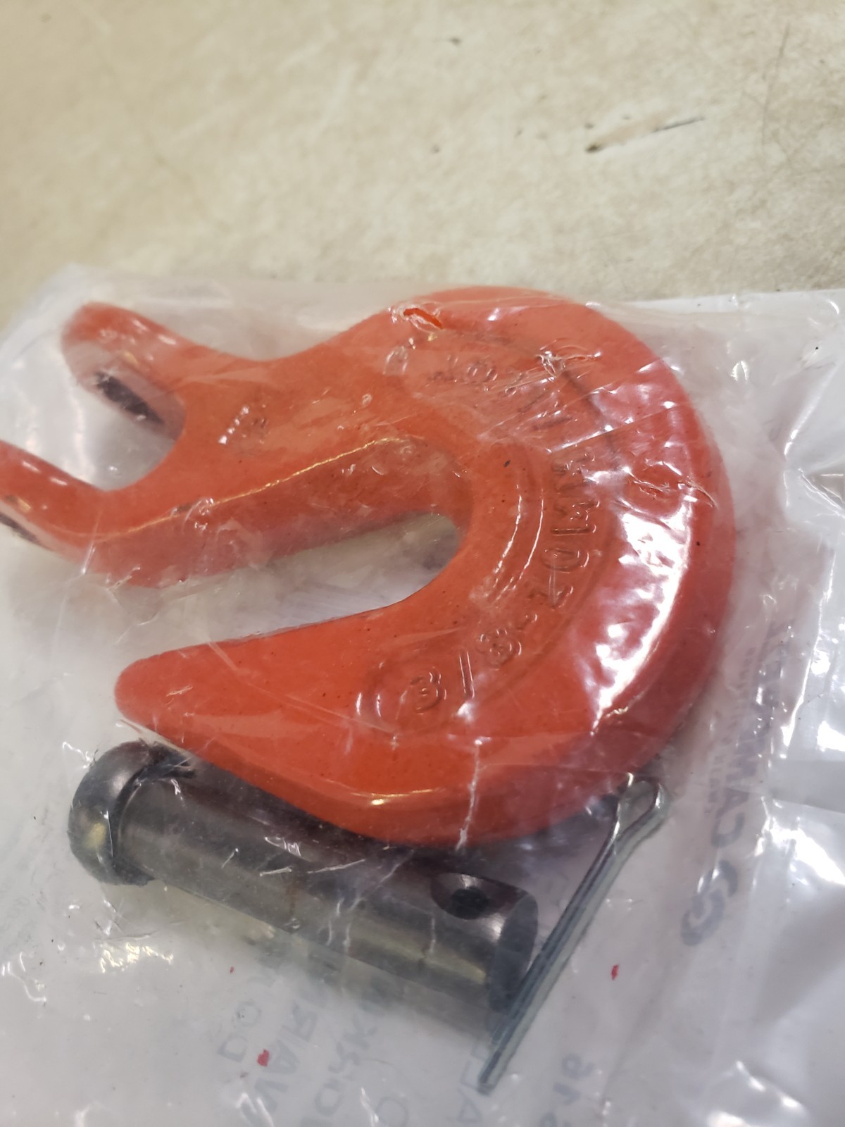 Campbell 450-3515 3/8″ Alloy Clevis Grab Orange Hook PTD Load Limit 7300 lb