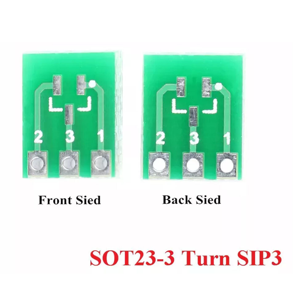 100/200X SOT23 to SIP3 Adapter PCB Board SMD to DIP Converter Plate DIY Kit USA