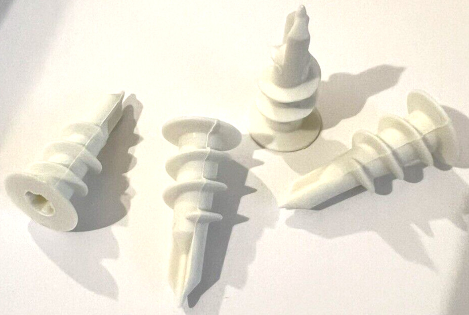 Premium Nylon Plastic Self Drilling Drywall Anchors with Screws, 40 sets