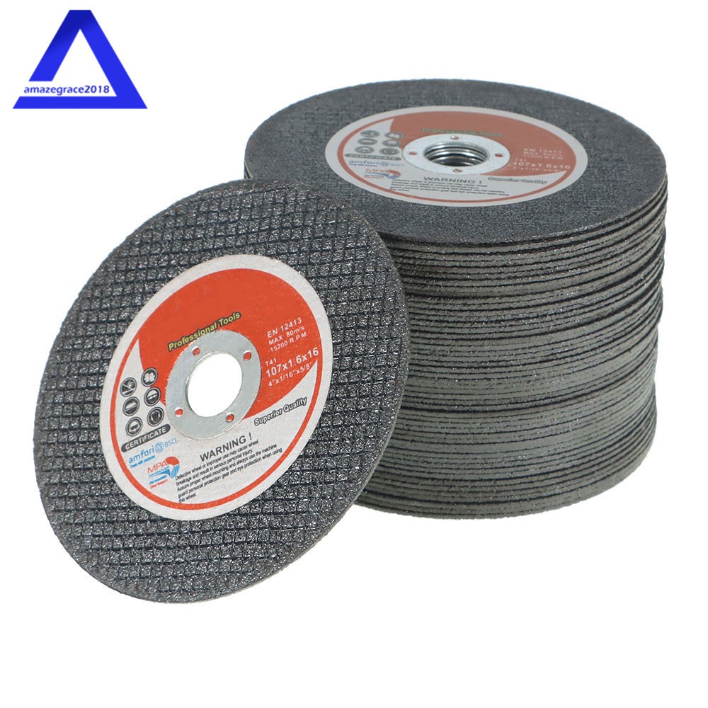 50 Pcs 4″ × 1/16″ × 5/8″ Cut-off Wheel – Metal and Stainless Steel Cutting Discs