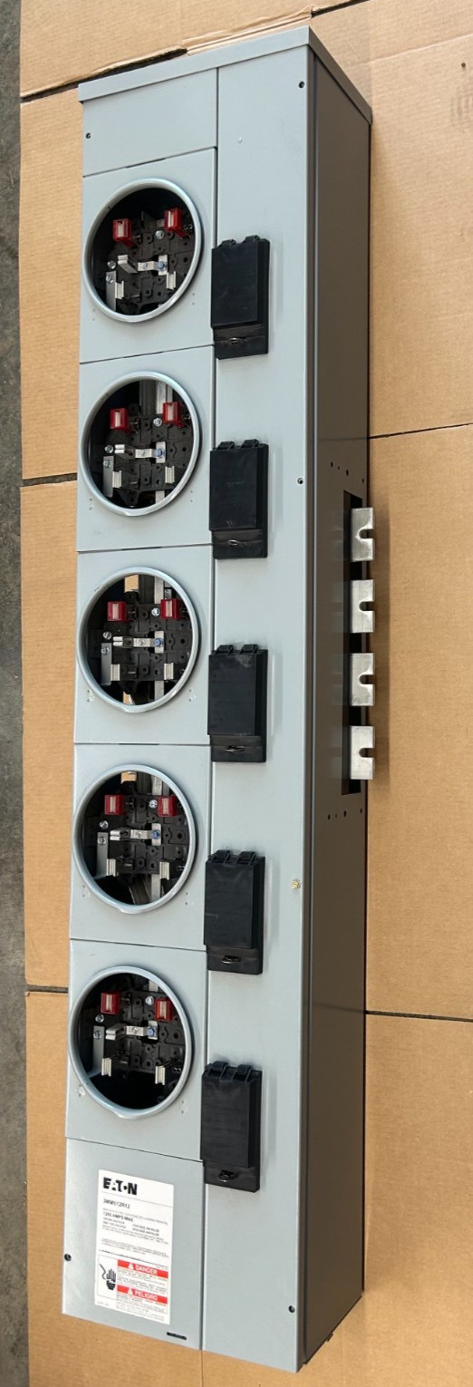 Eaton 3MM 125 Amp 5-Socket Ringless Meter Stack Module 3MM512R12 *NEW IN BOX*