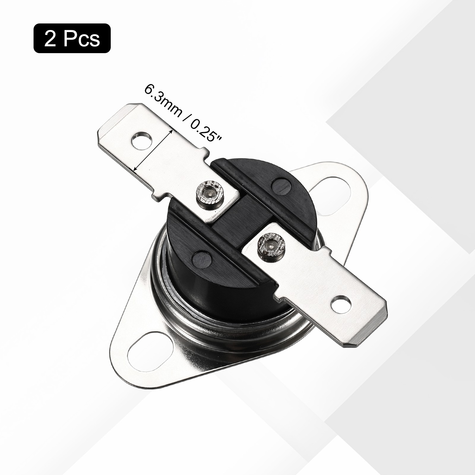 2 Pcs KSD301 Thermostat 80°C/176°F Snap Disc Temperature Switch Bakelite