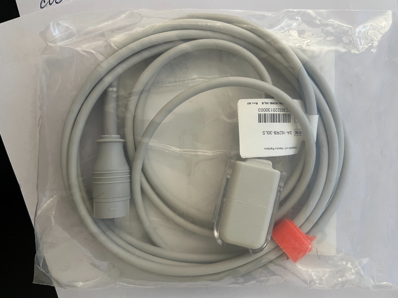 Medten SpO2 Adapter Cable, SA-162RB -30LS Masimo Rainbow Compatible 3.0m