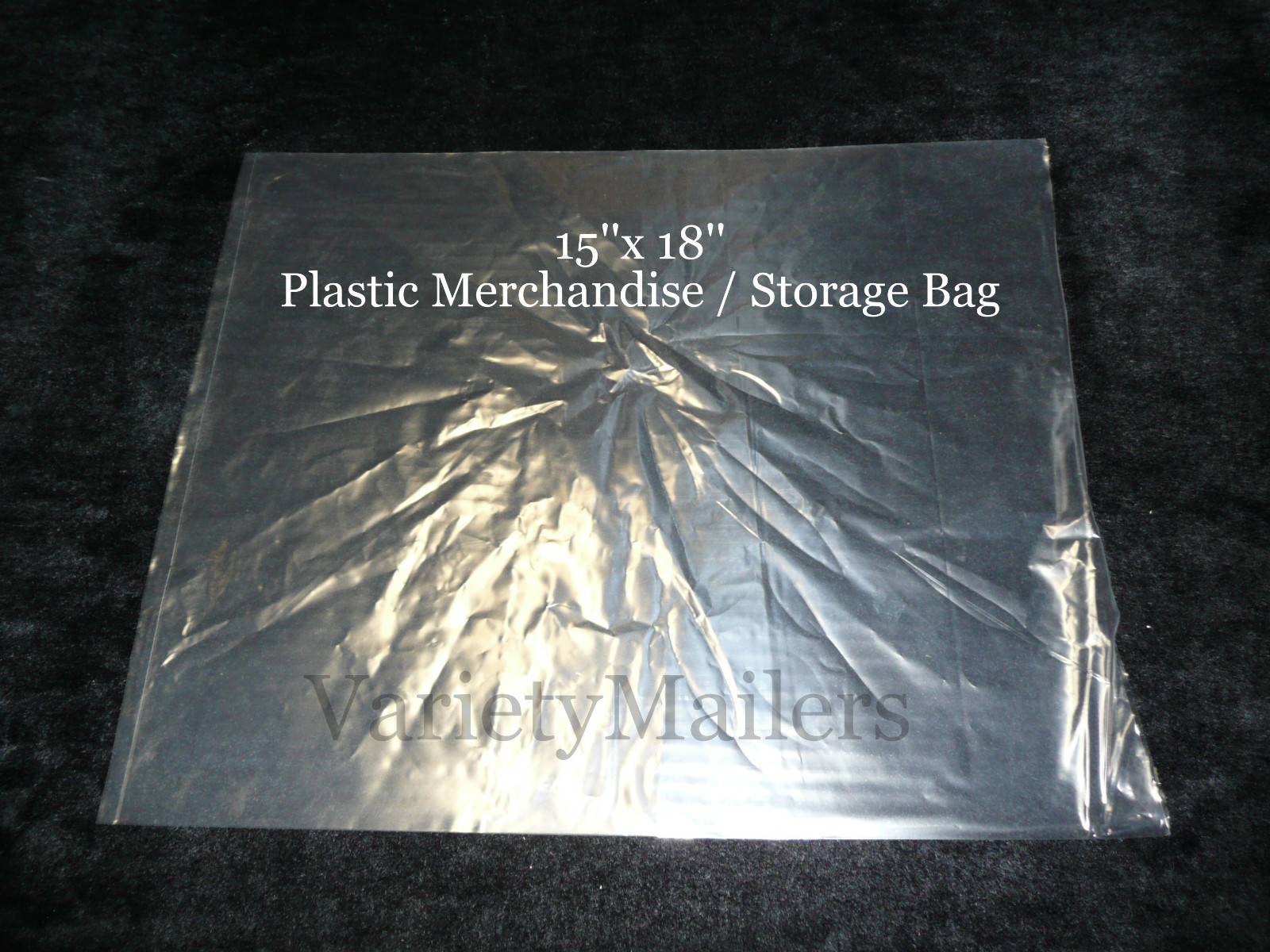 100 Poly Merchandise Bags 15»x 18» Clear 1 Mil Apparel Plastic Bags 15×18