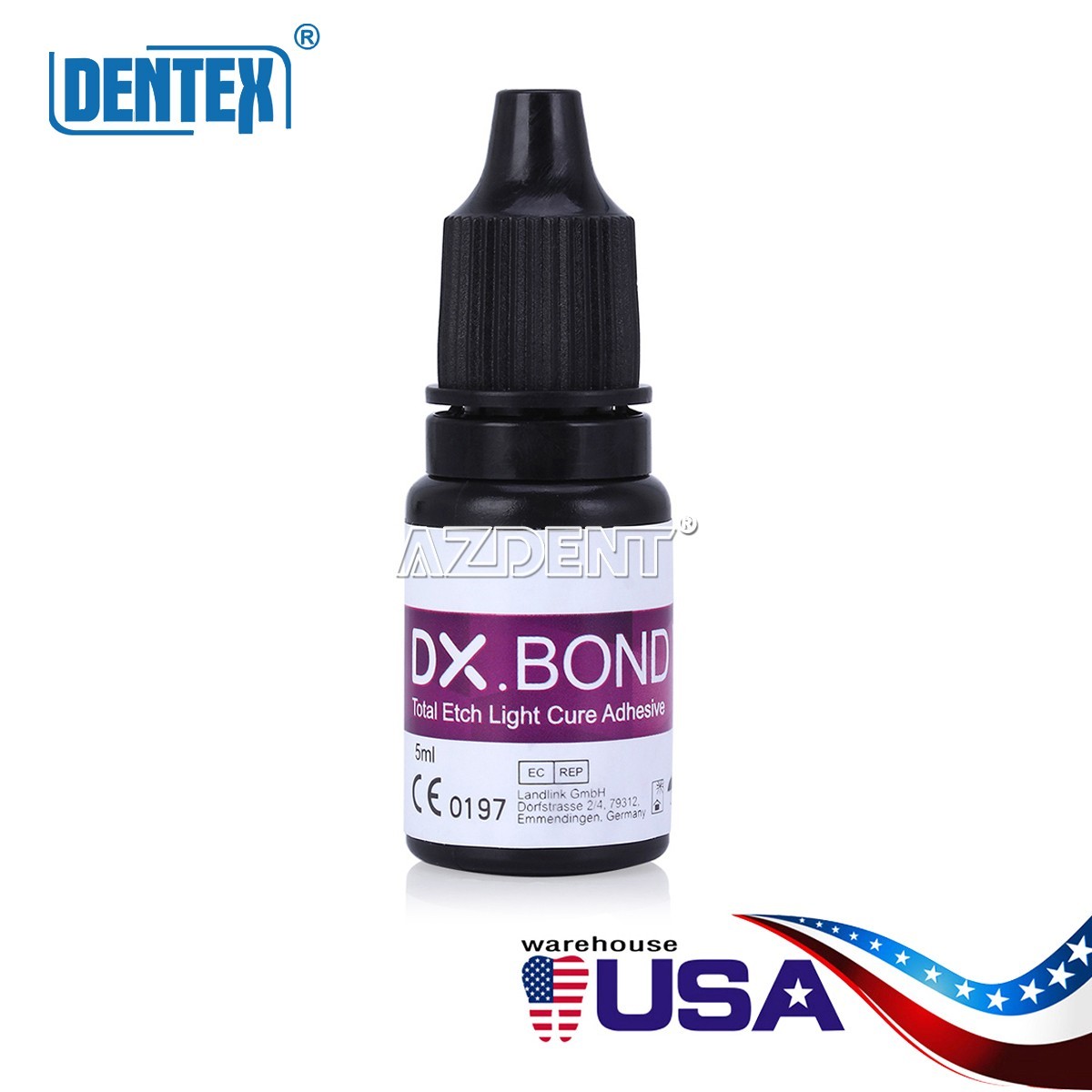 DENTEX Dental Light Cure Dentin Enamel Bonding Resin Adhesive One Step Agents