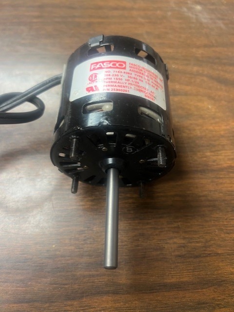 Fasco 71639383 evaporator motor 208-230 1550 rpm 1-20hp