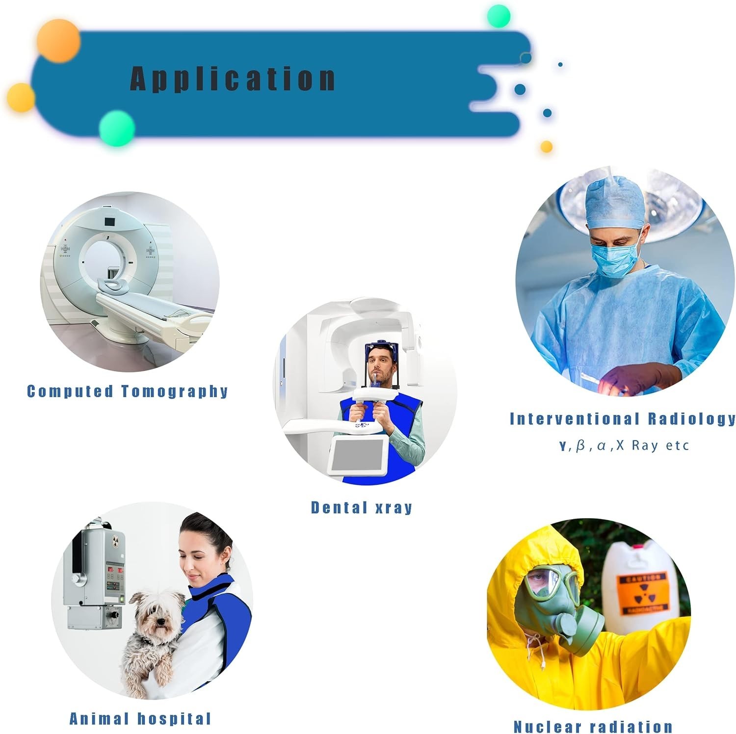 0.5mmpb Xray Lead Apron for Xray with Thyroid Shield Collar,Lead Gown,Dental