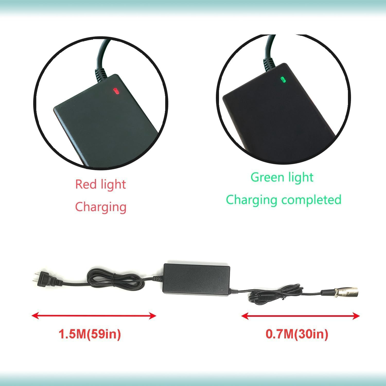 29.4V2A 3 pin XLR Charger Replacement for Lithium Battery Charging and Vacuum Cl