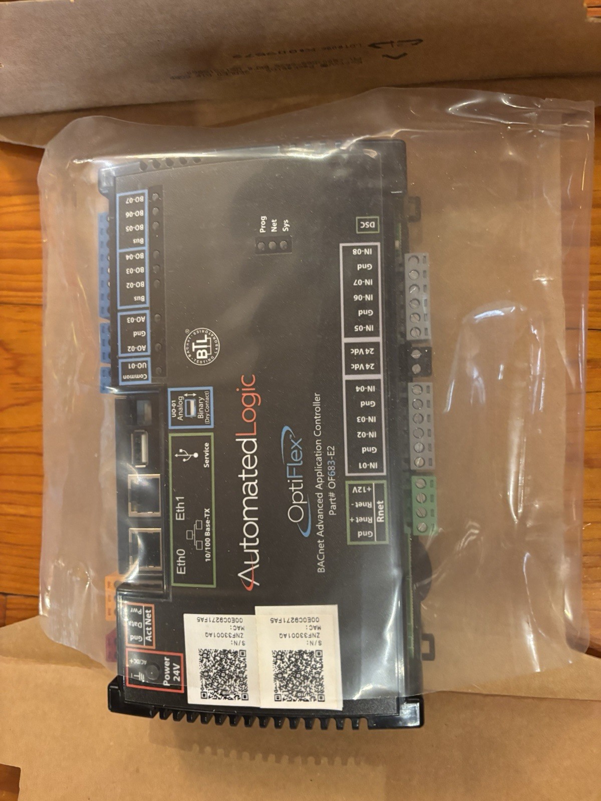 Auto. Logic OF683-E2 OptiFlex Advanced Application Controller BACnet/IP WebC NEW