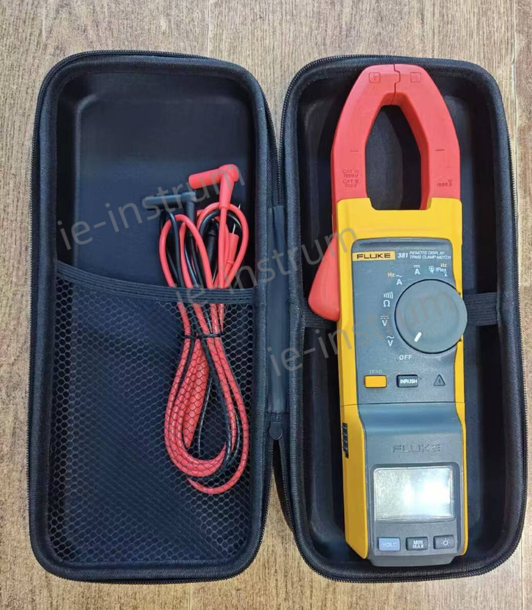 Fluke 381 Remote Display TRMS AC/DC Clamp Meter Multimeter w/ Probe Leads/