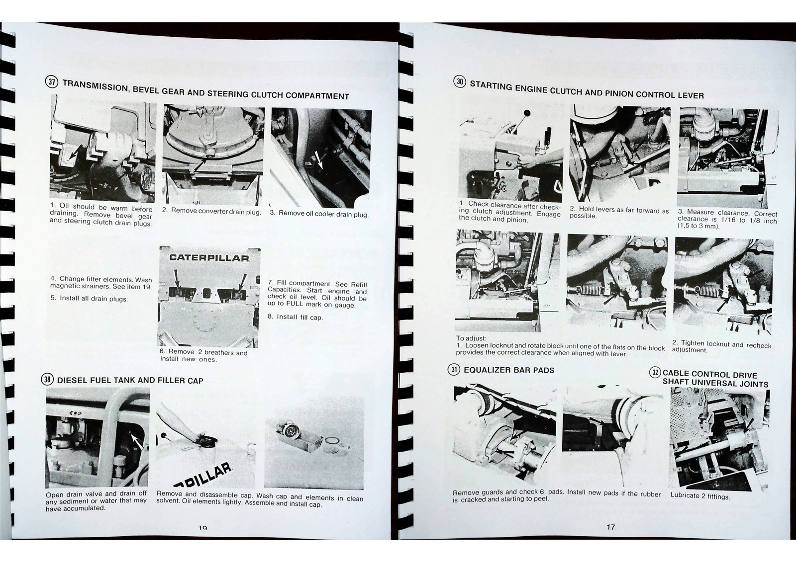 Caterpillar D8 D8H Crawler Service Repair Manual S/N Breaks Apply