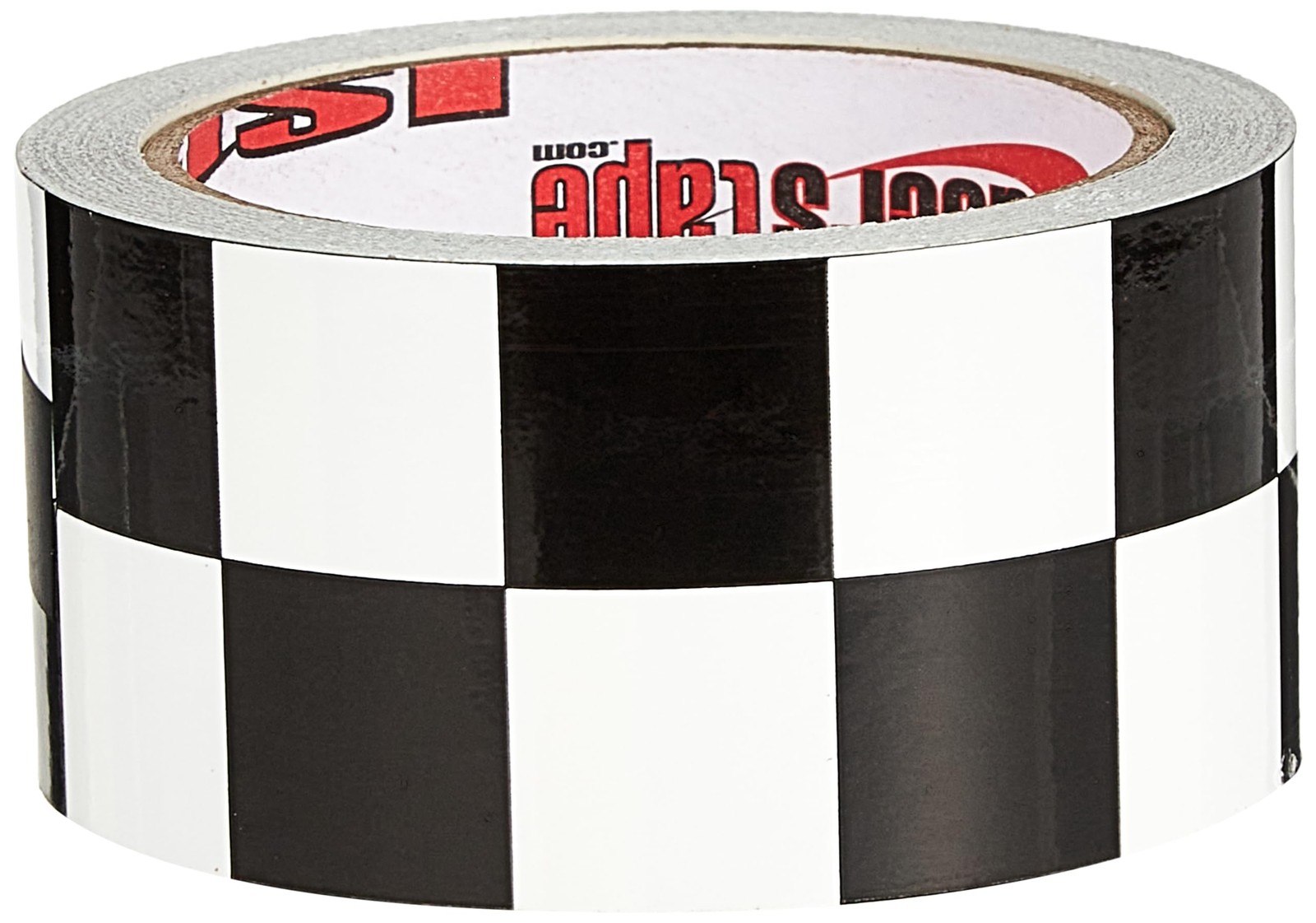 Black and White Checkered Racing Tape Decorative Automotive Striping
