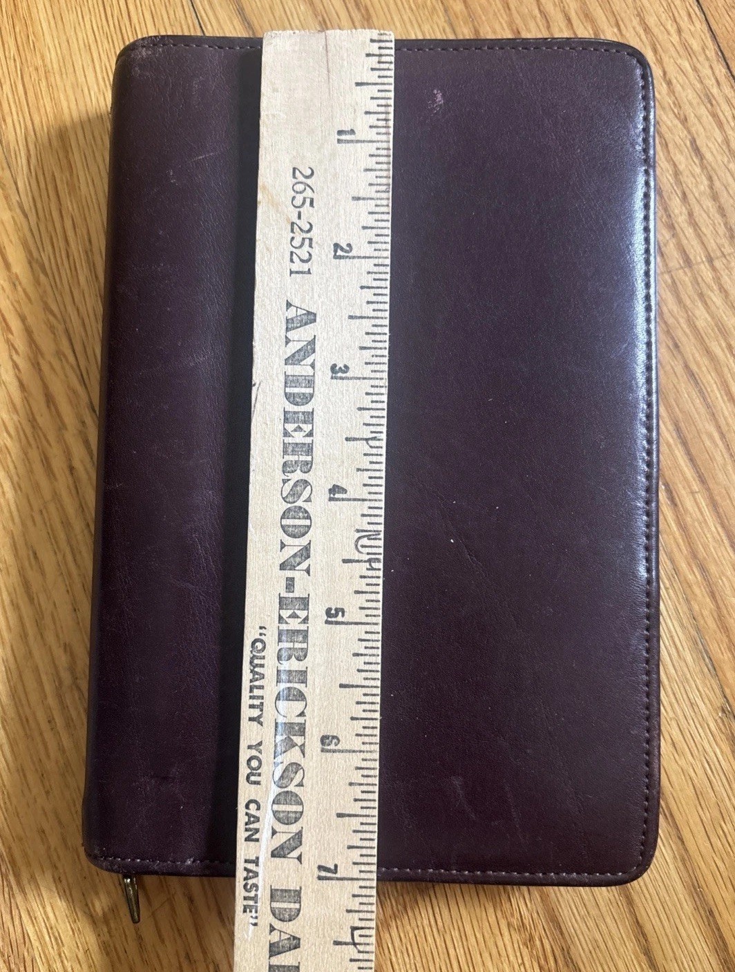 Vintage Franklin Quest Covey 6 Ring Binder Burgundy 7″x4.5” Organizer 90s