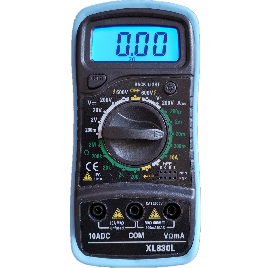 2pcs Digital Multimeters AC Voltage Meter Ammeter Ohmmeter Voltage Tester XL830L