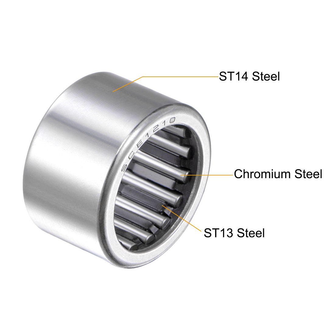 5Pcs 3/4-inch Bore 1-inch OD 5/8-inch Width P0 Needle Roller Bearings GCr15