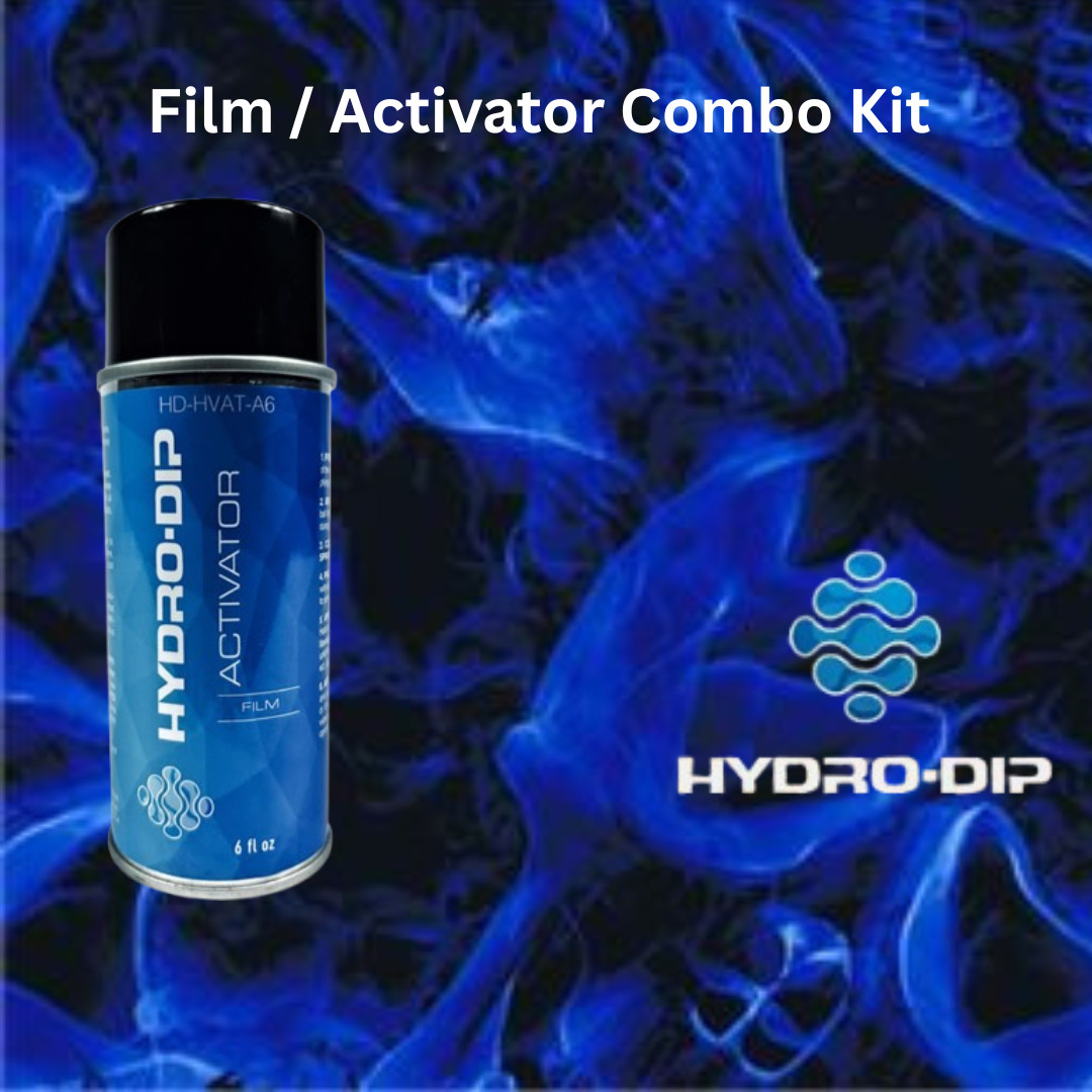 Hydro Dip Film Activator Combo Kit HD-FLM721 Blue Burning Skulls