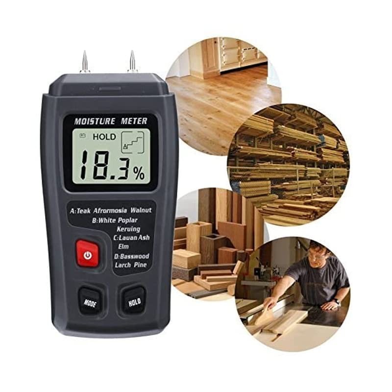 THE PERFECT PART Digital LCD Wood Moisture Meter Detector Tester Wood…