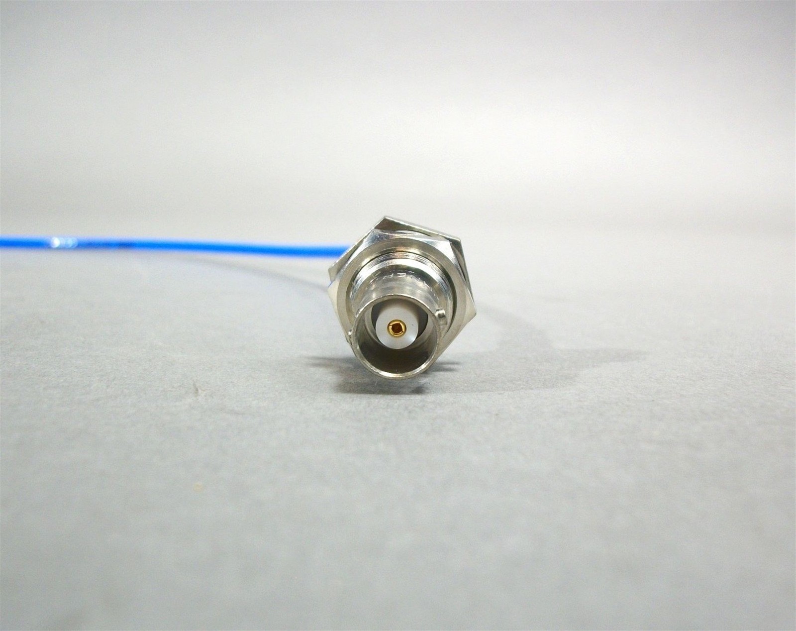 Huber Suhner 23006326 18″ Coaxial Cable BNC Bulkhead to SMB Lot of 2 – DC-5GHz.
