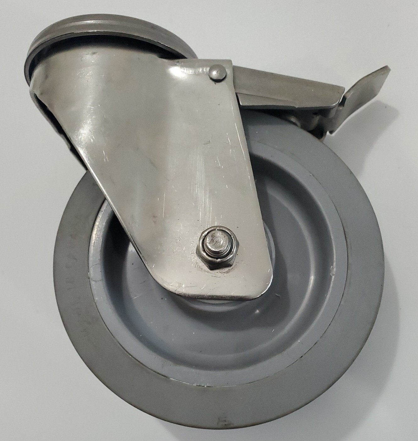 *NEW* LOT OF 2 Steel Swivel 5″ Caster S 38 09/0 RM 515 SX w/ Brakes + Warranty!