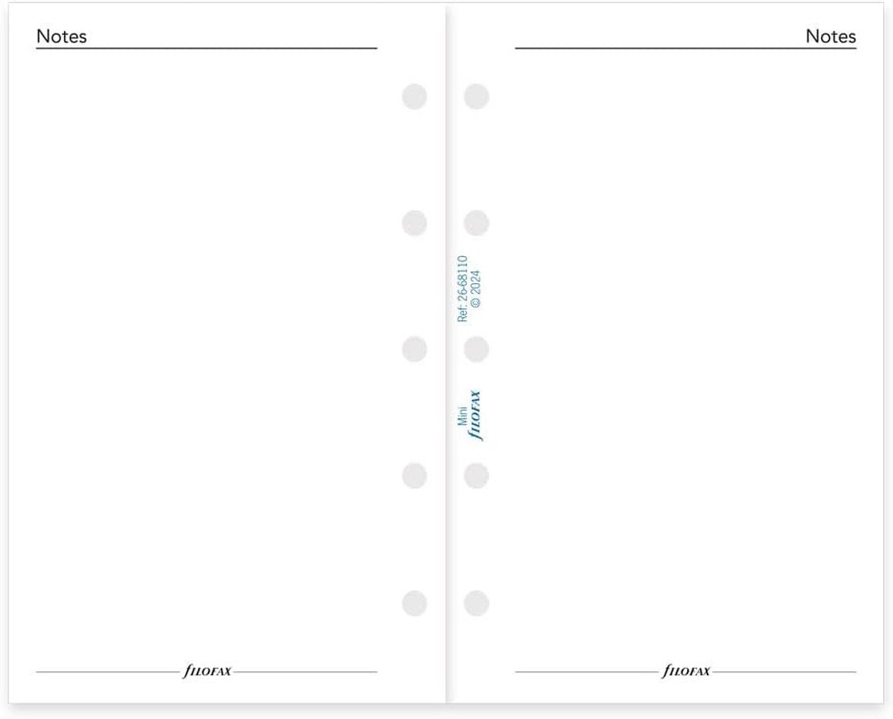 C68110-26 Mini Size Month-To-View Calendar Diary Refill White Paper 2026