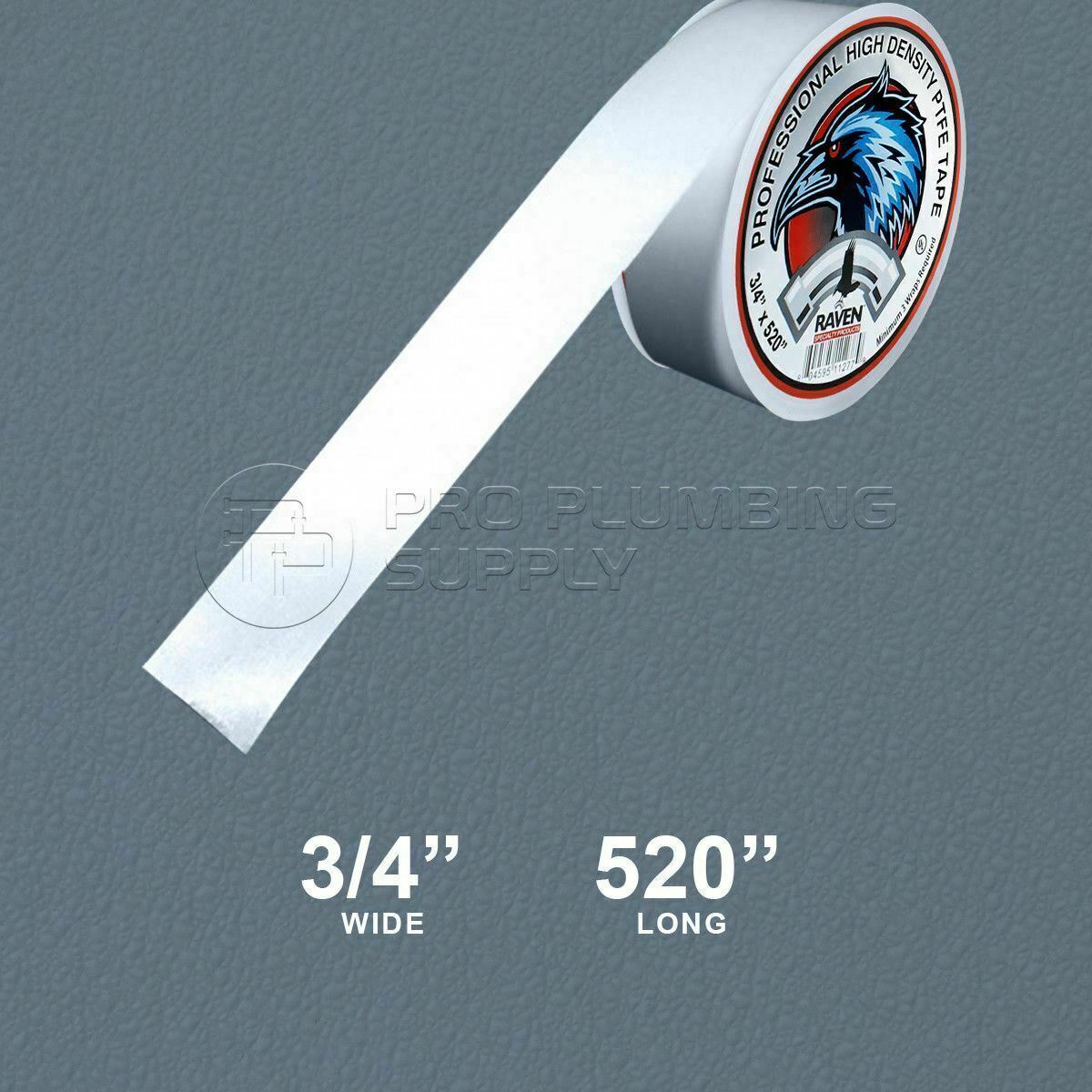 3/4 in x520 in. Raven Premium PTFE Plumbing Pipe Threaded Seal White Teflon Tape