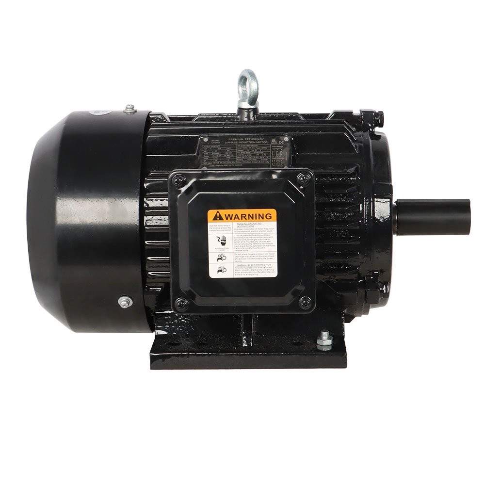 5 HP 3 Phase Electric Motor 1800 RPM 184T Frame TEFC 230/460 Volt Severe Duty