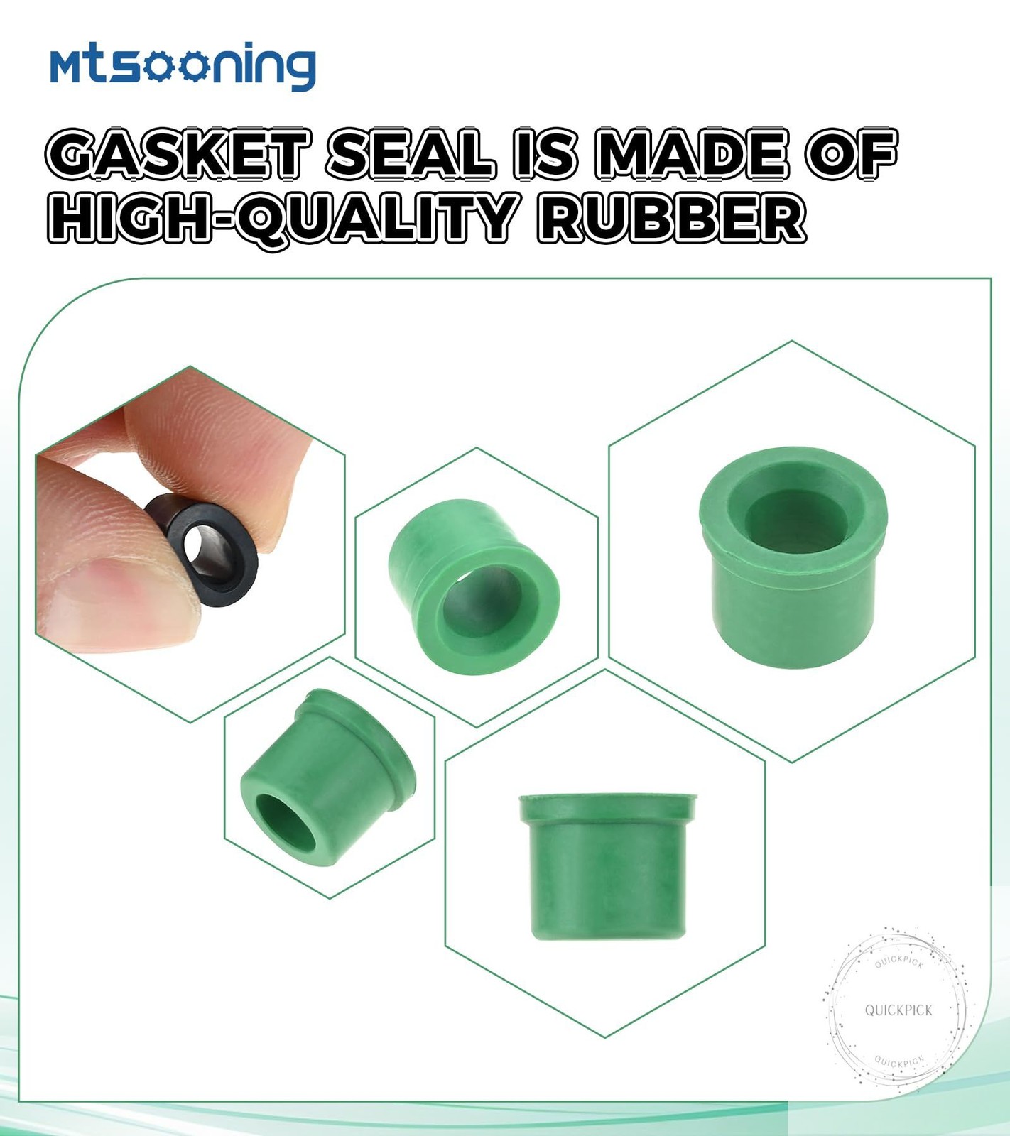 100 PCS HVAC 1/4″ Quick Coupler Charging Gaskets, O-Ring Rubber Seals Gaskets