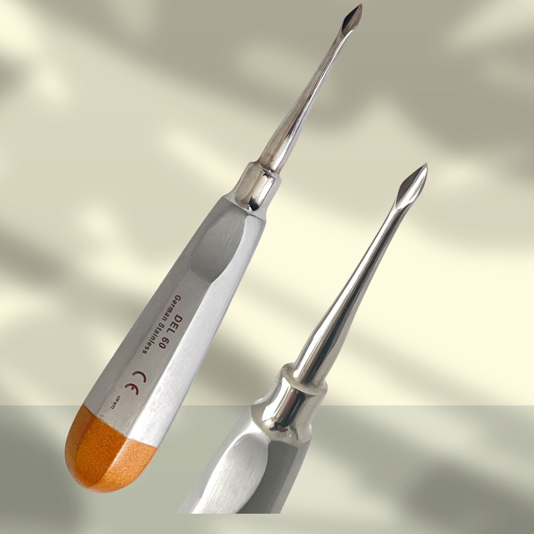 4pc Set Bernard Dental Elevator Luxating Spade Shaped Tip Concave Handle-ArTLaB