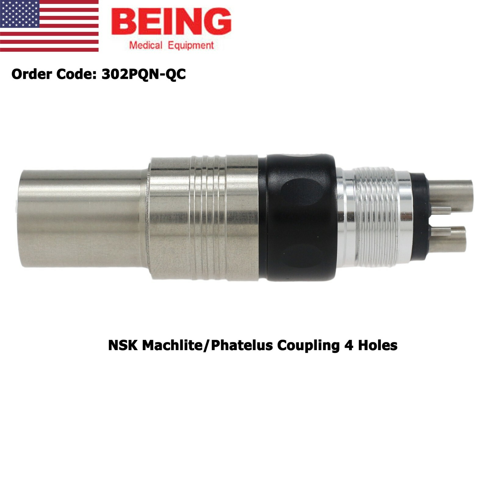 COXO BEING Dental Coupling Fiber Optic LED 6 Pin 4 Hole NSK Phatelus/Machlite