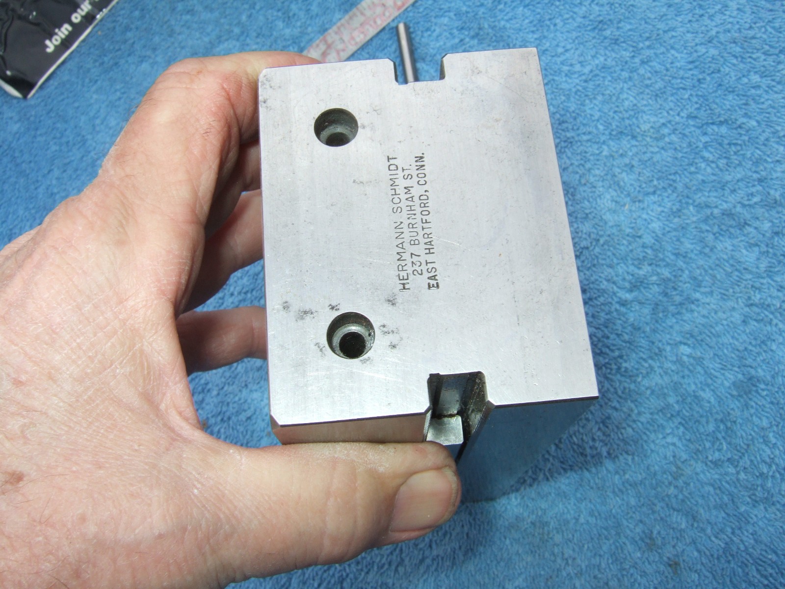 HERMANN SCHMIDT USED V0-4 GRIND VISE W/WRENCH TOOLMAKER MACHINIST INSPECTION #H