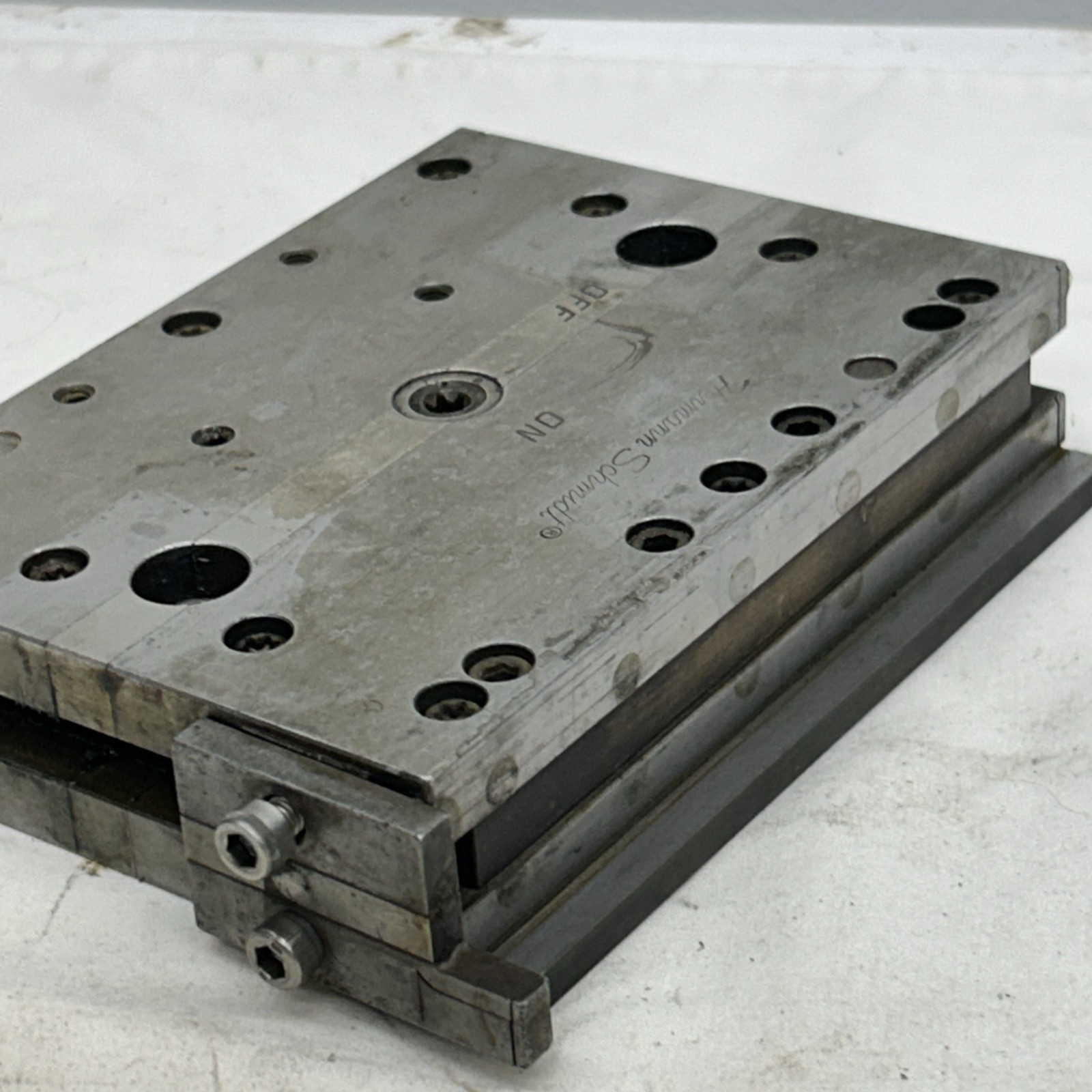 hermann schmidt Stainless Steel Magnetic Chuck. Ems For Wire Edm Single Pole